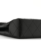 Lambskin Medium Double Flap Black