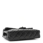 Glazed Calfskin Quilted 2.55 Reissue Flap Belt Bag Clutch 85 34 Black