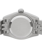 Stainless Steel 18K White Gold Diamond 26mm Oyster Perpetual Datejust Watch Black 179174