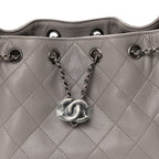 Caviar Quilted Mini Chanel 25 Handbag Dark Grey