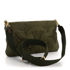 Econyl Monogram Pillow Maxi Multi Pochette Accessories Kaki Beige
