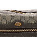 GG Supreme Monogram Web Small Ophidia Shoulder Bag Brown