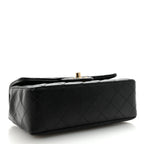 Lambskin Quilted Mini Rectangular Flap Black