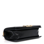 Calfskin Braided Small Boy Flap Black