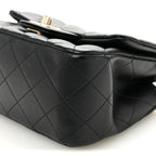 Lambskin Quilted Mini Square Flap Black