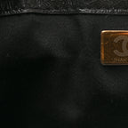 Shiny Crumpled Calfskin Quilted Small Chanel 25 Handbag Black
