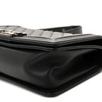 Calfskin Quilted Medium Boy Flap Black