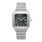Stainless Steel 39.8mm Santos De Cartier Automatic Watch Green
