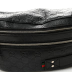Guccissima Web Belt Bag Black