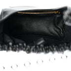 Mellow Nappa Small Monochrome Squeeze Bag Black