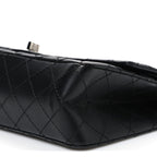 Aged Calfskin Quilted 2.55 Reissue 225 Flap Black