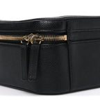 Caviar Quilted Large CC Filigree Vanity Case Black