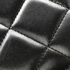 Lambskin Quilted Medium Trendy CC Flap Dual Handle Bag Black