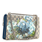 GG Supreme Monogram Blooms Small Dionysus Shoulder Bag Beige Navy Vintage Blue