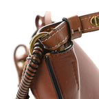 Calfskin Gate Bucket Bag Brown