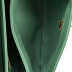 Lambskin Quilted Small Trendy CC Flap Dual Handle Bag Light Green