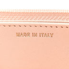 Lambskin Quilted Trendy CC Wallet On Chain WOC Light Beige