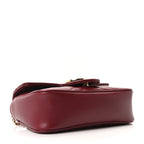 Calfskin Matelasse Super Mini GG Marmont Shoulder Bag Rosso Ancora