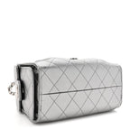 Metallic Caviar Quilted Mini Chanel 25 Handbag Anthracite