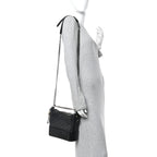 Aged Calfskin Quilted New Medium Gabrielle Hobo Black