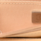 Caviar Quilted Wallet on Chain WOC Beige