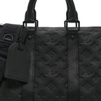 Monogram Taurillon Keepall Bandouliere 35 Black
