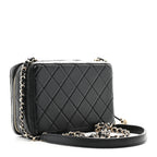 Lambskin Quilted Coco Click Bag Black