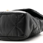 Lambskin Quilted Large Chanel 19 Flap Black