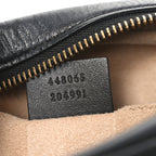 Calfskin Matelasse Mini GG Marmont Chain Shoulder Bag Black