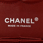 Caviar Quilted Medium Double Flap Burgundy