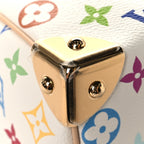 LV X TM Monogram Multicolor Speedy Bandouliere 25 White