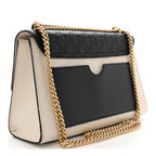 Guccissima Medium Padlock Shoulder Bag Black Mystic White