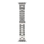 Stainless Steel 42mm Grand H Apple Watch Single Tour Band Gris