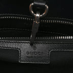 GG Supreme Monogram Azalea Calfskin Medium Retro Interlocking G Vertical Tote Bag Black