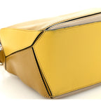 Grained Calfskin Small Puzzle Bag Ocre Yellow