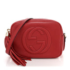 Pebbled Calfskin Small Soho Disco Bag Tabasco Red