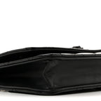 Patent Calfskin Quilted Reissue Wallet On Chain WOC So Black