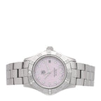 Stainless Steel Diamond Pink Mother of Pearl 27mm Aquaracer Lady Quartz Watch WAF141H