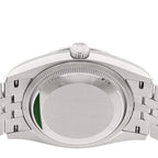 Stainless Steel 18K White Gold 36mm Oyster Perpetual Datejust Watch White Roman 126234