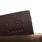 GG Supreme Monogram Small Flat Messenger Bag Dark Brown