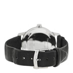 Stainless Steel Calfskin 29mm Atlas 2-Hand Quartz Watch Black