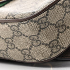 Soft GG Supreme Monogram Medium Ophidia Belt Bag Dark Brown