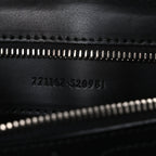 GG Supreme Monogram Appia Calfskin Web Crossbody Bag Black Grey