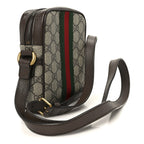 GG Supreme Monogram Web Mini Ophidia Messenger Brown