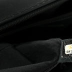 Calfskin Double Stitch Large Boy Flap Black