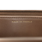 Caviar Quilted CC Turnlock Wallet On Chain WOC Brown