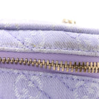 Denim GG Monogram Nano GG Marmont Vanity Bag Light Purple