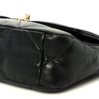 Lambskin Quilted Medium Chanel 19 Flap Black