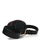 Azalea Calfskin Matelasse Diagonal Torchon GG Marmont Belt Bag 75 30 Black Romantic Cerise
