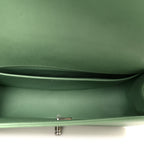 Caviar Quilted Medium Boy Flap Green